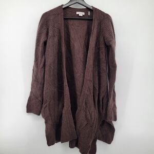 Christopher Fischer Cashmere Women's Brown Sweater Cardigan Size Medium